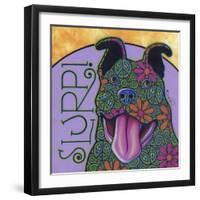 Pit Bull III-Denny Driver-Framed Giclee Print