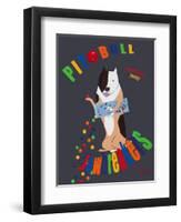 Pit Bull Jawbreakers-Ken Bailey-Framed Premium Giclee Print