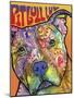 Pit Bull Luv-Dean Russo-Mounted Giclee Print