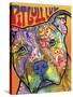 Pit Bull Luv-Dean Russo-Stretched Canvas