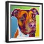 Pit Bull - Red-Dawgart-Framed Giclee Print