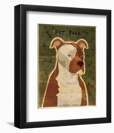 Pit Bull-John Golden-Framed Art Print