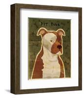 Pit Bull-John Golden-Framed Art Print