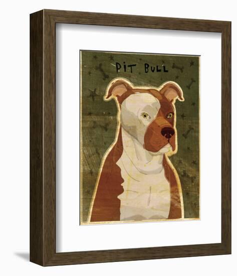 Pit Bull-John Golden-Framed Art Print