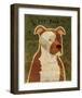 Pit Bull-John Golden-Framed Giclee Print