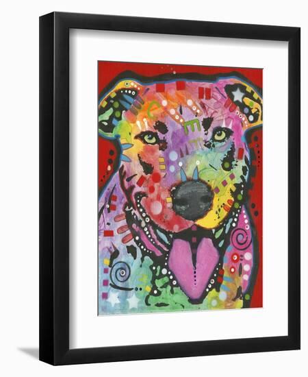 Pit Bull-Dean Russo-Framed Premium Giclee Print