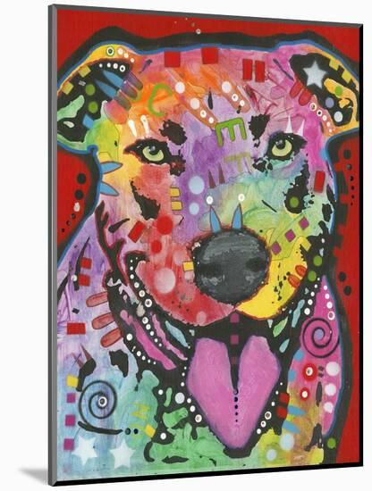 Pit Bull-Dean Russo-Mounted Giclee Print
