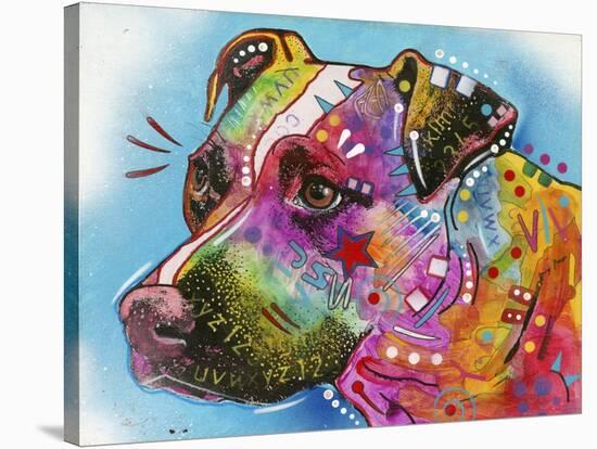 Pit Bull-Dean Russo-Stretched Canvas
