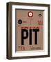 PIT Pittsburgh Luggage Tag 1-NaxArt-Framed Art Print