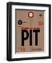 PIT Pittsburgh Luggage Tag 1-NaxArt-Framed Art Print