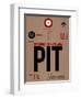 PIT Pittsburgh Luggage Tag 1-NaxArt-Framed Art Print