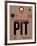 PIT Pittsburgh Luggage Tag 1-NaxArt-Framed Art Print