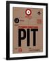 PIT Pittsburgh Luggage Tag 1-NaxArt-Framed Art Print