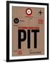 PIT Pittsburgh Luggage Tag 1-NaxArt-Framed Art Print