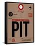 PIT Pittsburgh Luggage Tag 1-NaxArt-Framed Stretched Canvas