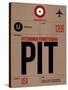 PIT Pittsburgh Luggage Tag 1-NaxArt-Stretched Canvas