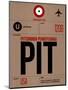 PIT Pittsburgh Luggage Tag 1-NaxArt-Mounted Premium Giclee Print