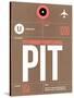 PIT Pittsburgh Luggage Tag 2-NaxArt-Stretched Canvas