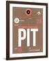 PIT Pittsburgh Luggage Tag 2-NaxArt-Framed Art Print