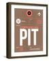 PIT Pittsburgh Luggage Tag 2-NaxArt-Framed Art Print