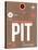 PIT Pittsburgh Luggage Tag 2-NaxArt-Stretched Canvas