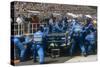 Pit Stop for Michael Schumacher's Benetton-Ford, 1994-null-Stretched Canvas
