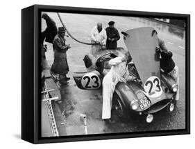 Pit Stop, Le Mans 24 Hours, France, 1955-null-Framed Stretched Canvas