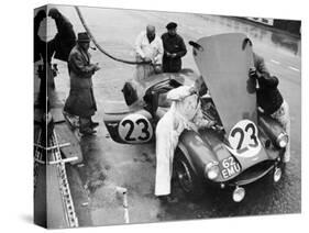 Pit Stop, Le Mans 24 Hours, France, 1955-null-Stretched Canvas
