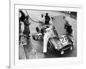 Pit Stop, Le Mans 24 Hours, France, 1955-null-Framed Photographic Print