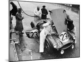 Pit Stop, Le Mans 24 Hours, France, 1955-null-Mounted Photographic Print