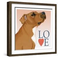 Pitbull Love-Tomoyo Pitcher-Framed Giclee Print