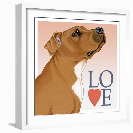 Pitbull Love-Tomoyo Pitcher-Framed Giclee Print