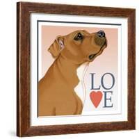 Pitbull Love-Tomoyo Pitcher-Framed Giclee Print