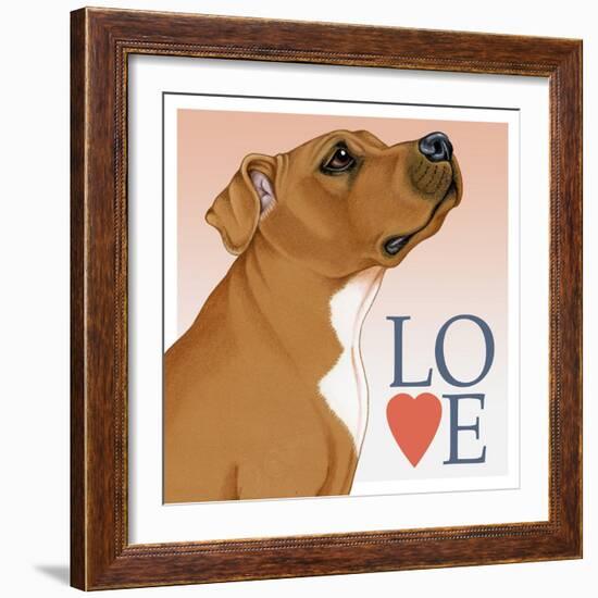 Pitbull Love-Tomoyo Pitcher-Framed Giclee Print