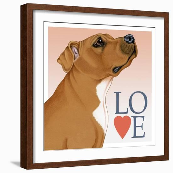 Pitbull Love-Tomoyo Pitcher-Framed Giclee Print