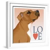 Pitbull Love-Tomoyo Pitcher-Framed Giclee Print