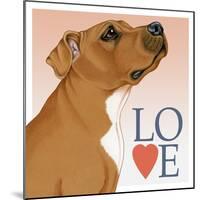 Pitbull Love-Tomoyo Pitcher-Mounted Giclee Print