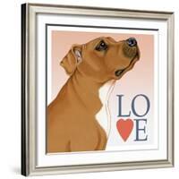 Pitbull Love-Tomoyo Pitcher-Framed Giclee Print