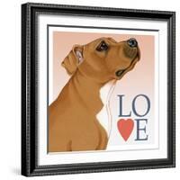 Pitbull Love-Tomoyo Pitcher-Framed Giclee Print