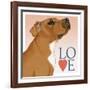 Pitbull Love-Tomoyo Pitcher-Framed Giclee Print