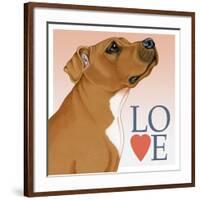 Pitbull Love-Tomoyo Pitcher-Framed Giclee Print