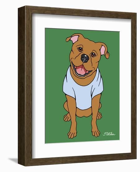 Pitbull-Tomoyo Pitcher-Framed Giclee Print