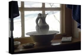 Pitcher and Basin in General Washington's Bedroom at Valley Forge Winter Camp, Pennsylvania-null-Stretched Canvas