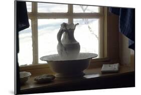 Pitcher and Basin in General Washington's Bedroom at Valley Forge Winter Camp, Pennsylvania-null-Mounted Giclee Print