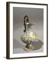 Pitcher, Ca 1750, Polychrome Decorated Ceramic, High-Temperature Firing-null-Framed Giclee Print