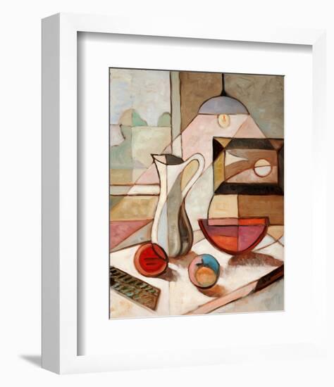 Pitcher Fruits Still Life-null-Framed Art Print