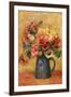 Pitcher of Flowers-Pierre-Auguste Renoir-Framed Art Print