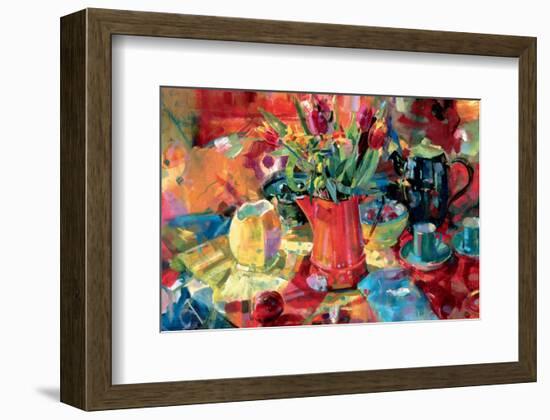 Pitcher of Flowers-Peter Graham-Framed Premium Giclee Print