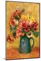 Pitcher of Flowers-Pierre-Auguste Renoir-Mounted Premium Giclee Print