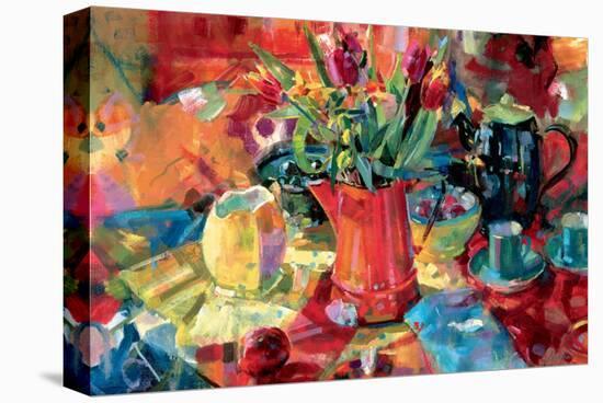 Pitcher of Flowers-Peter Graham-Stretched Canvas